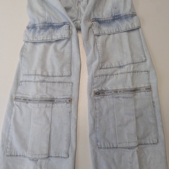 We Wore What Size 26 Wide Legged Utility Jeans - Picture 4 of 15
